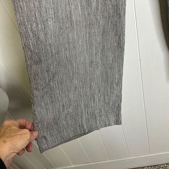 Nic & Zoe Women’s Size 6 Linen Blend Grey Casual Pull on Pants - Picture 4 of 9